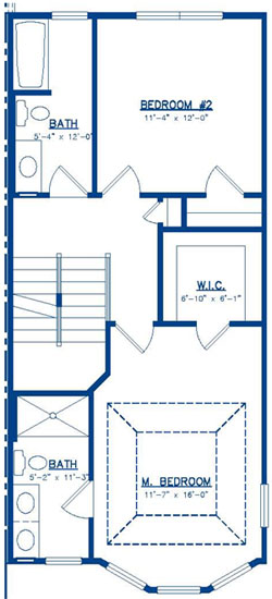 The Chatham Third Level Floor Plan